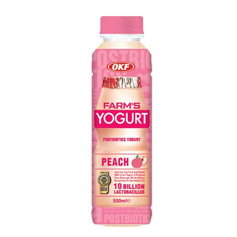 OKF Farms Peach Yogurt 500ml