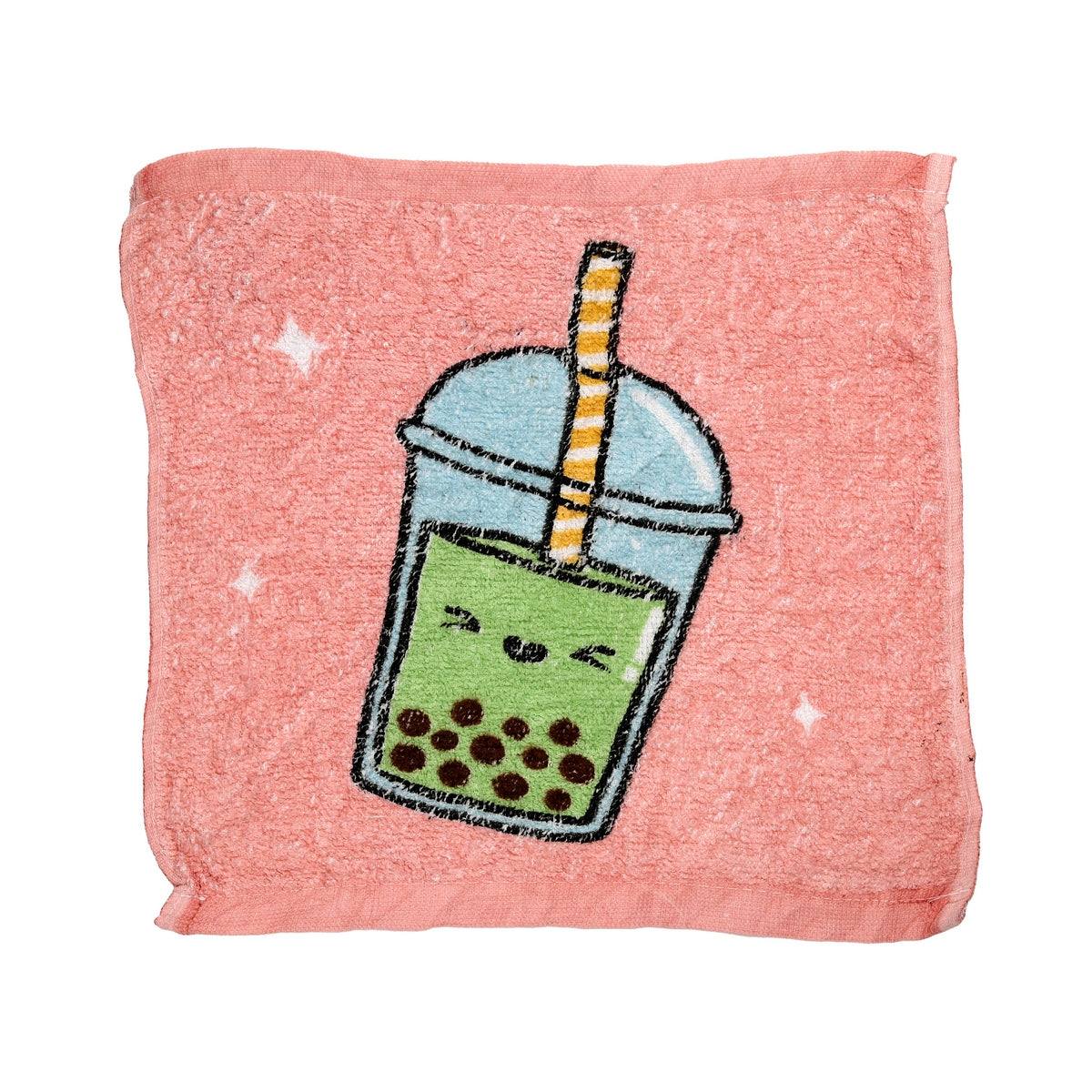 Foodiemals Bubble Tea Compressed Travel Towel 30cm - Assorted