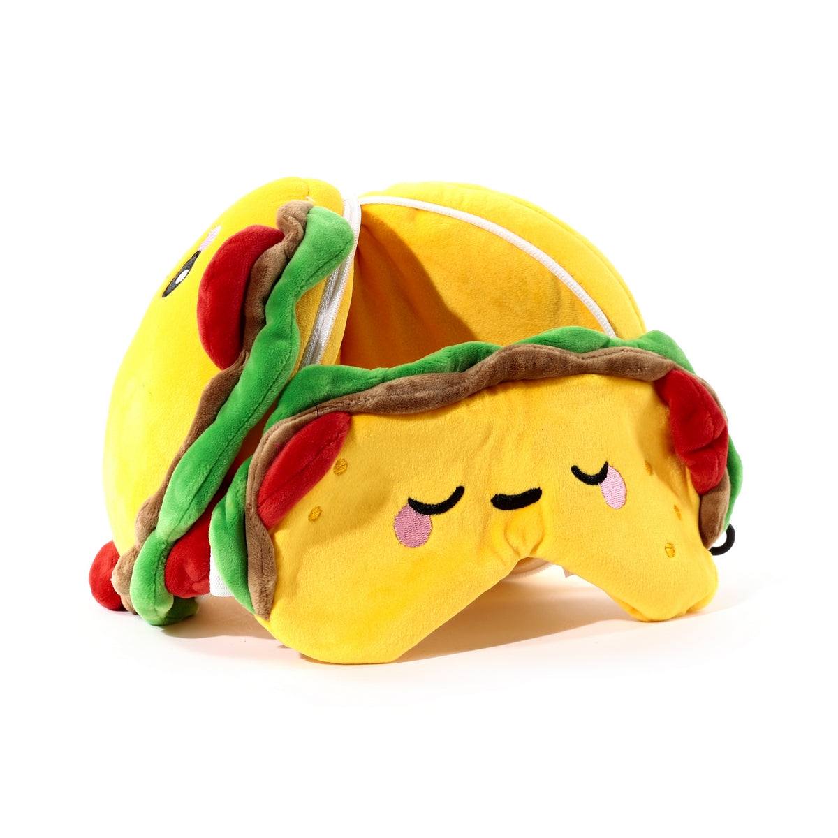 Foodiemals Relaxeazzz Frida the Taco Travel Pillow and Eye Mask