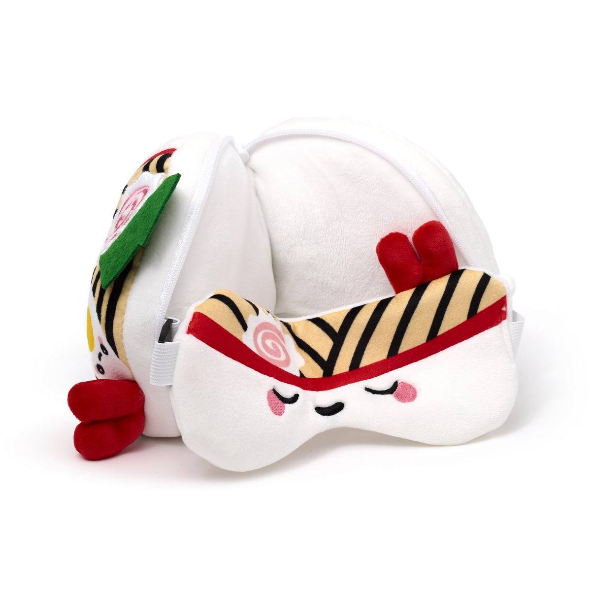 Foodiemals Relaxeazzz Nori Ramen Bowl Travel Pillow and Eye Mask