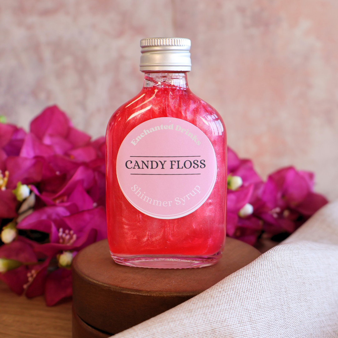Candy Floss Flavoured Shimmer Syrup