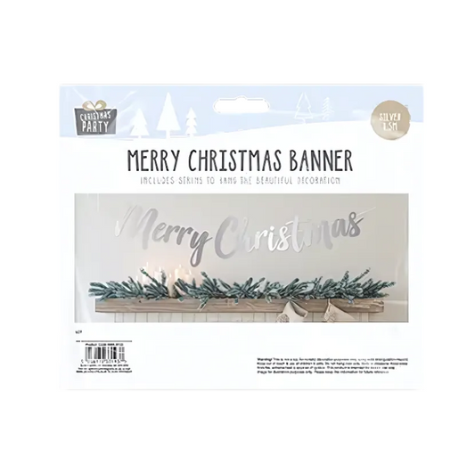 Christmas Silver Banner