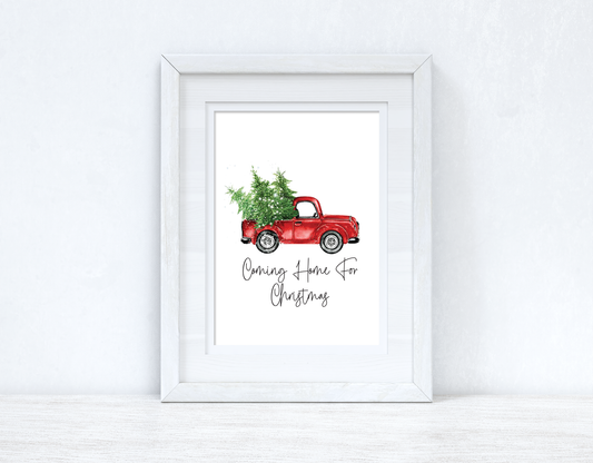 Coming Home For Christmas Winter Christmas Seasonal Wall Home Decor Print