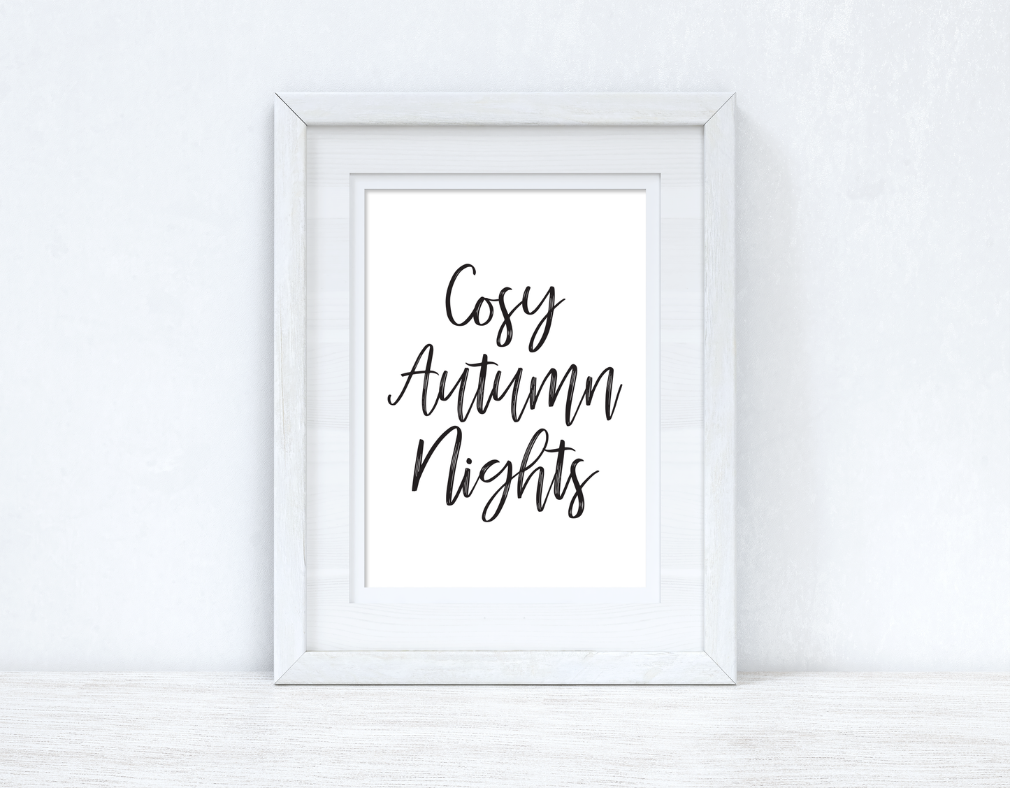 Cosy Autumn Nights Autumn Seasonal Wall Home Decor Print