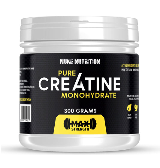 Creatine Monohydrate Powder 300g High Strength & Micronised for Maximum Absorbency Muscle Growth & Strength