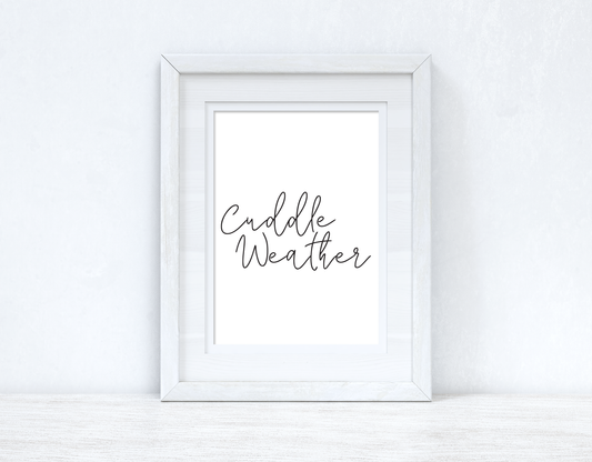 Cuddle Weather Autumn Seasonal Wall Home Decor Print