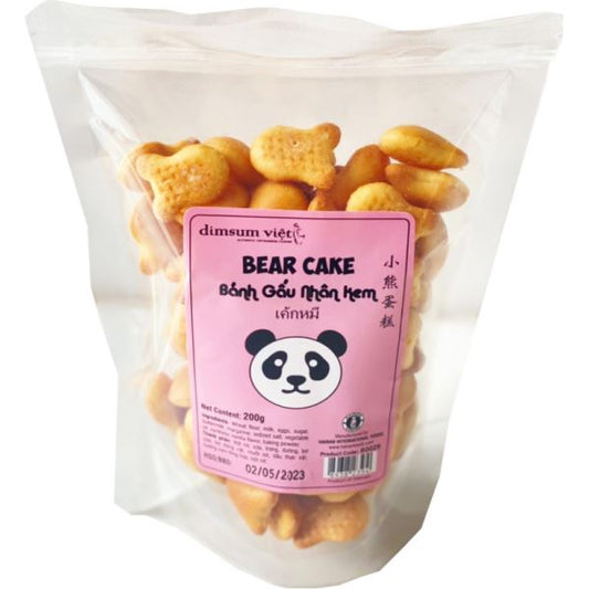 DIMSUM VIET Bear Cake Banh Gau Nhan Kem 200g