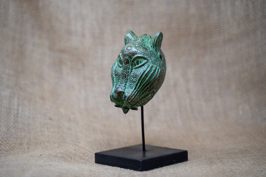 Benin Leopard sculpture - Bronze 26.3