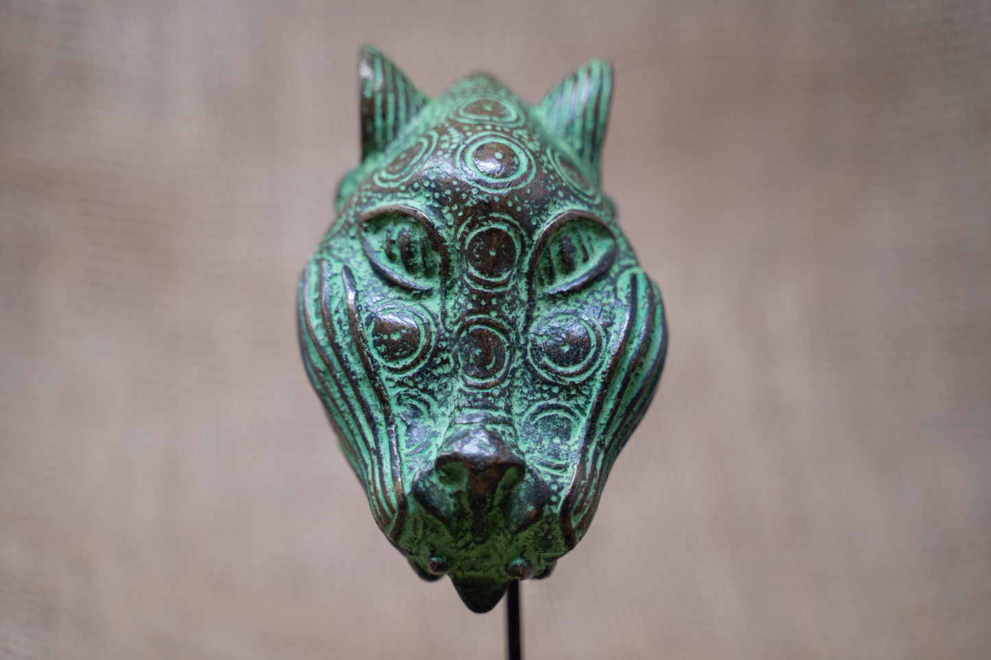 Benin Leopard sculpture - Bronze 26.3