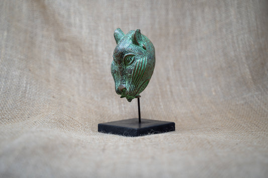 Benin Leopard sculpture - Bronze 26.11