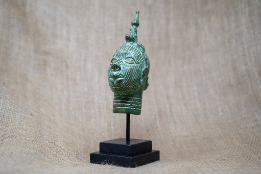 Benin Bronze Head - 37.3