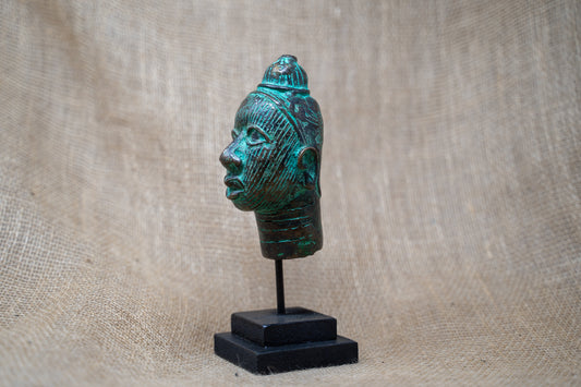 Benin Bronze Head - 37.5
