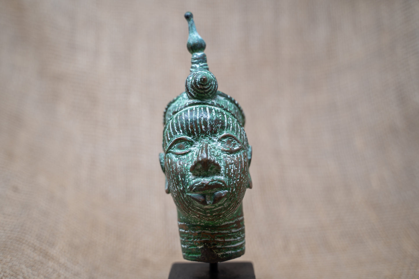Benin Bronze Head - 37.6