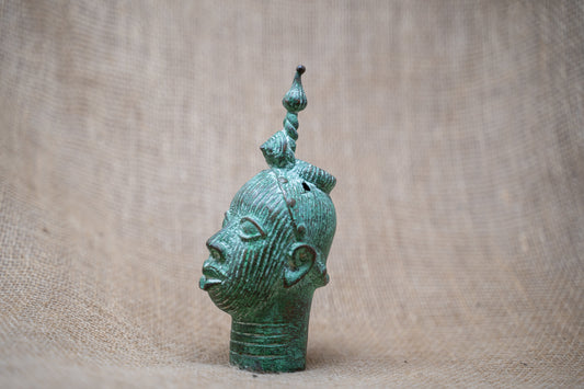 Benin Bronze Head - 37.10A