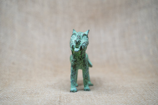 Benin Leopard sculpture - Bronze 56.11
