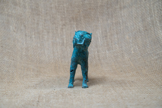 Benin Leopard sculpture - Bronze 56.17