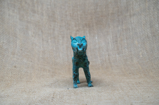 Benin Leopard sculpture - Bronze 56.18