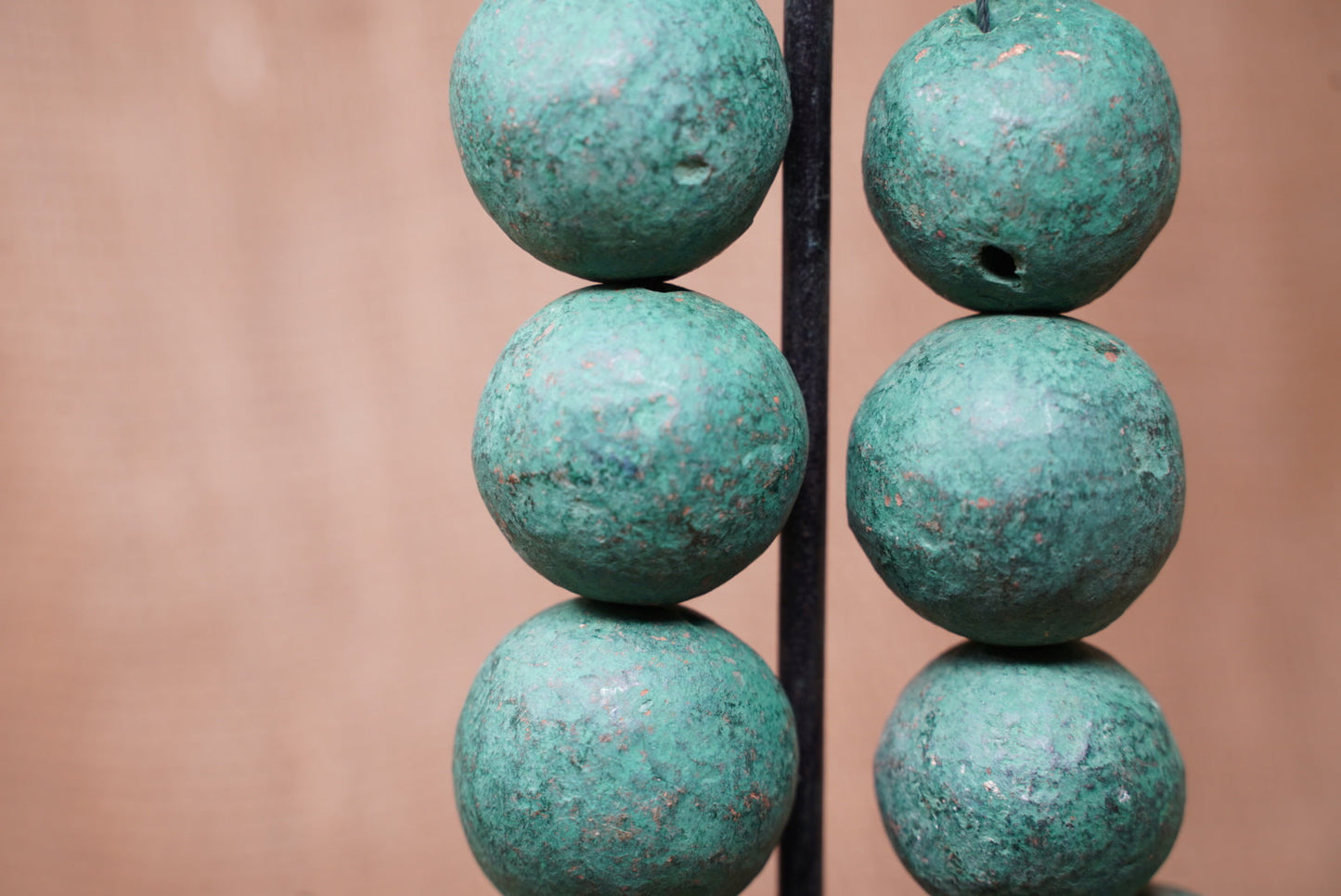 Cameroon Clay Beads- Green 36.1