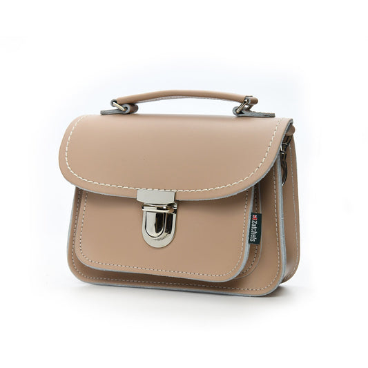 Luna Handmade Leather Bag - Iced Coffee