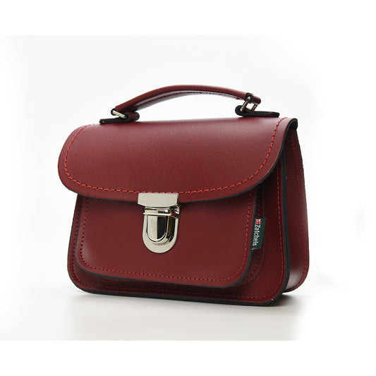 Luna Handmade Leather Bag - Oxblood Red