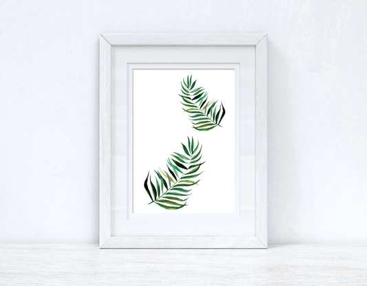 Double Trouble Tropical Leaves Summer Seasonal Wall Home Decor Print