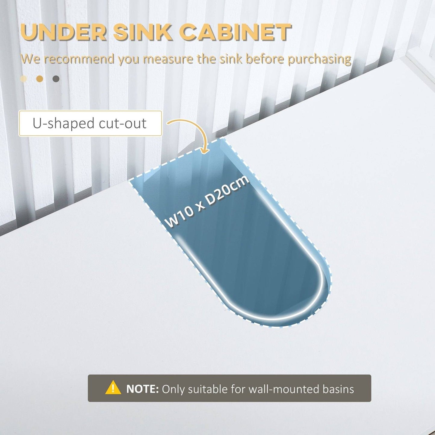 kleankin Modern Bathroom Sink Cabinet