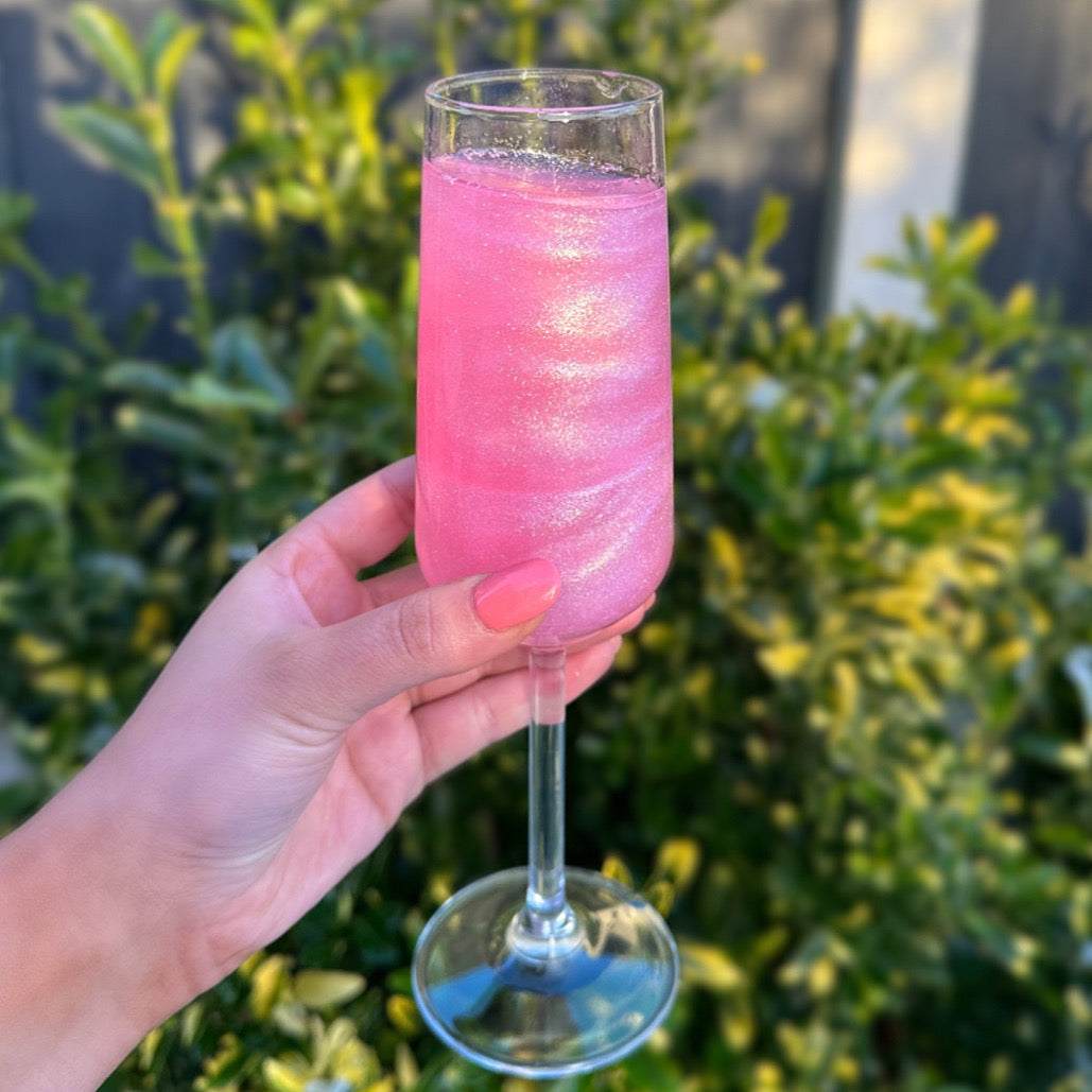 Glitter Pink Edible Drink Shimmer