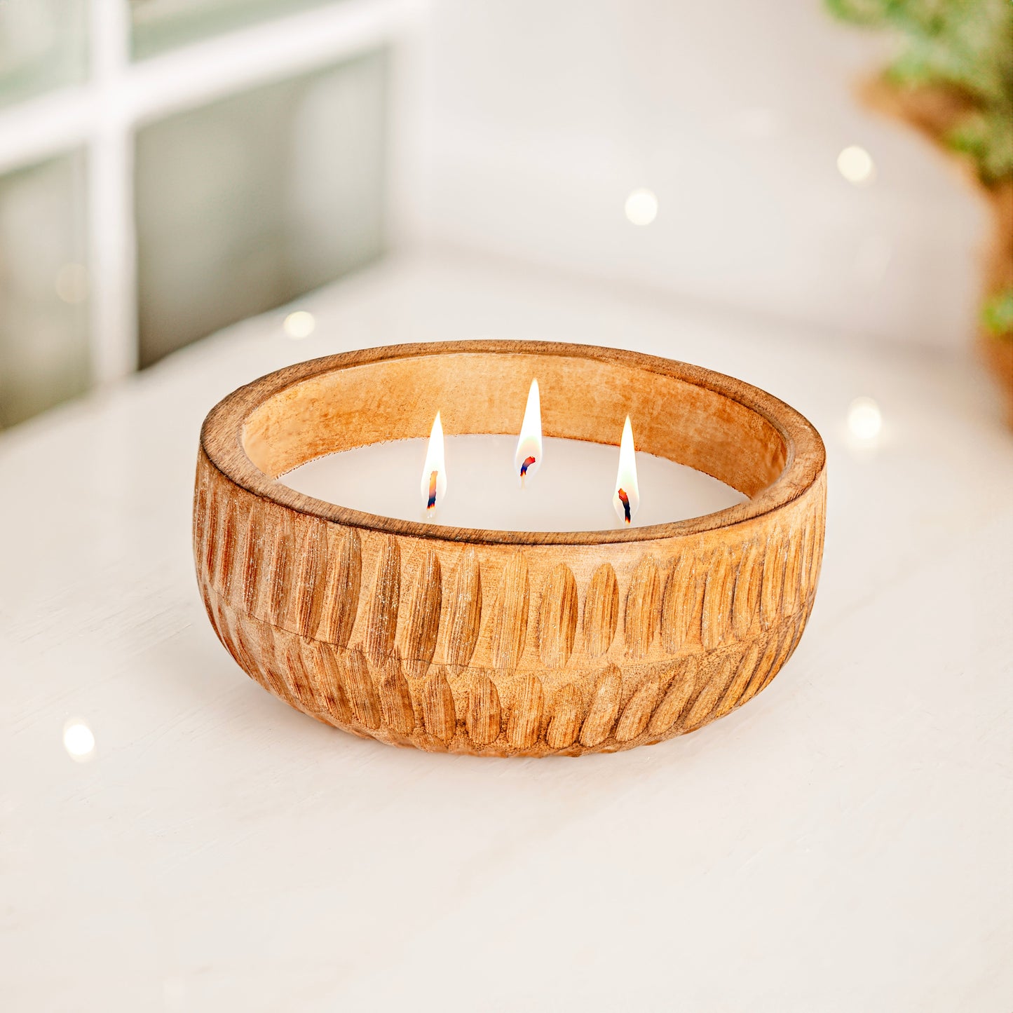 Large Apple Pie Scented Wooden Candle
