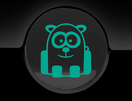 Funny Cartoon Panda Fuel Cap Cover Car Sticker