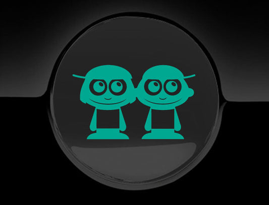 Adorable Boys Fuel Cap Car Sticker