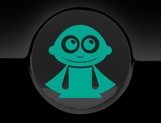 Adorable Superhero Fuel Cap Car Sticker