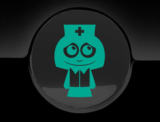 Adorable Nurse Fuel Cap Car Sticker