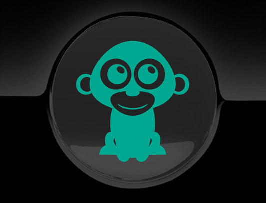 Adorable Monkey Fuel Cap Car Sticker