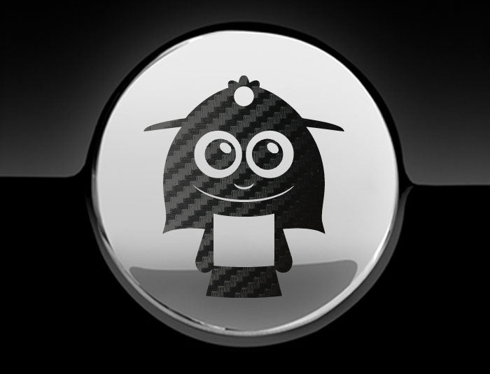 Adorable Lady Fuel Cap Car Sticker