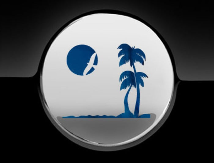 Paradise Beach Fuel Cap Cover Car Sticker