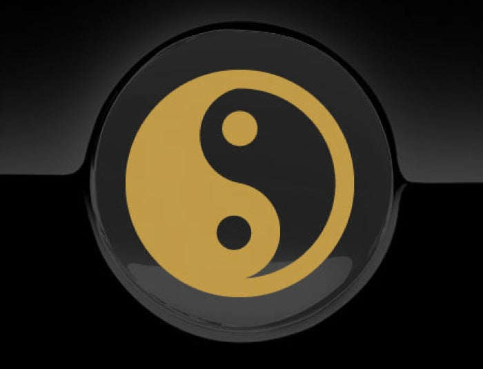 Yin Yang Fuel Cap Cover Car Sticker