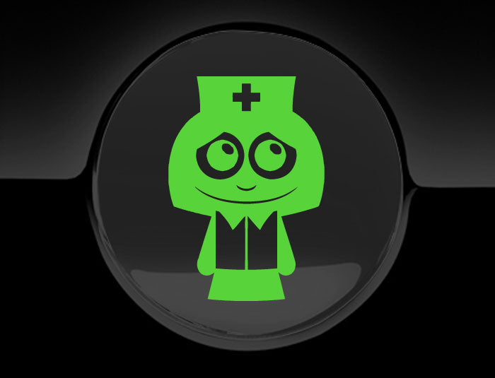 Adorable Nurse Fuel Cap Car Sticker