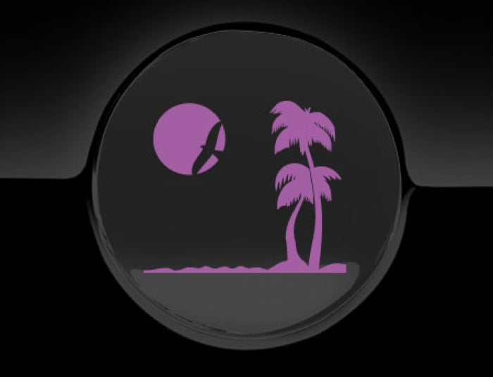 Paradise Beach Fuel Cap Cover Car Sticker