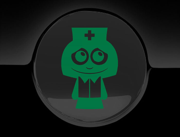 Adorable Nurse Fuel Cap Car Sticker