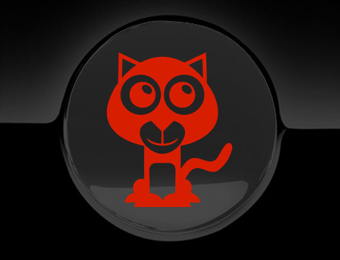 Adorable Wildcat Fuel Cap Car Sticker