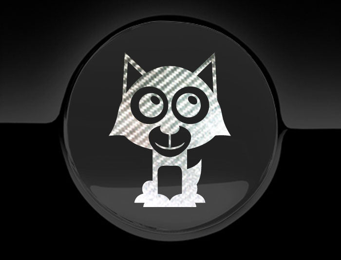 Adorable Wolf Fuel Cap Car Sticker
