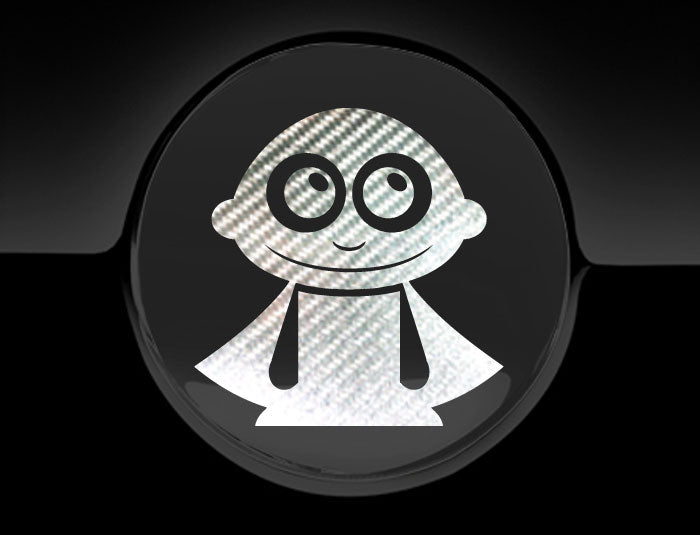 Adorable Superhero Fuel Cap Car Sticker