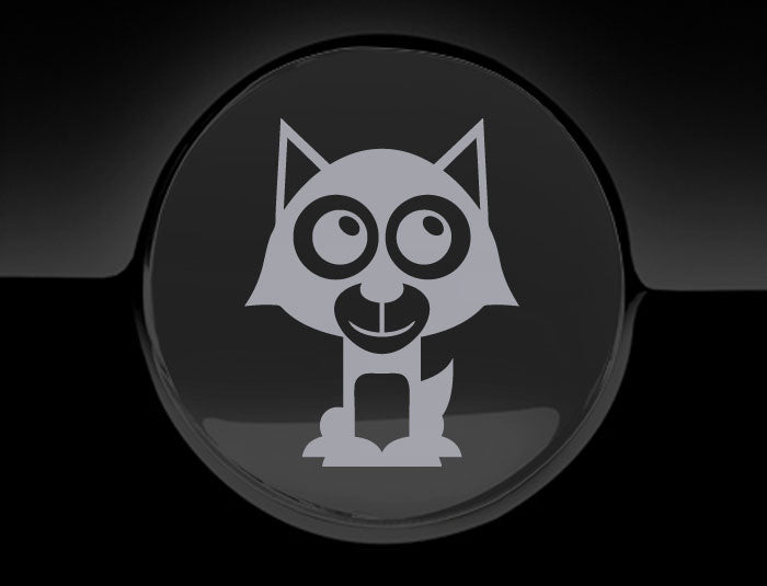 Adorable Wolf Fuel Cap Car Sticker