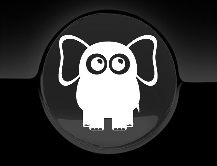 Adorable Elephant Fuel Cap Car Sticker