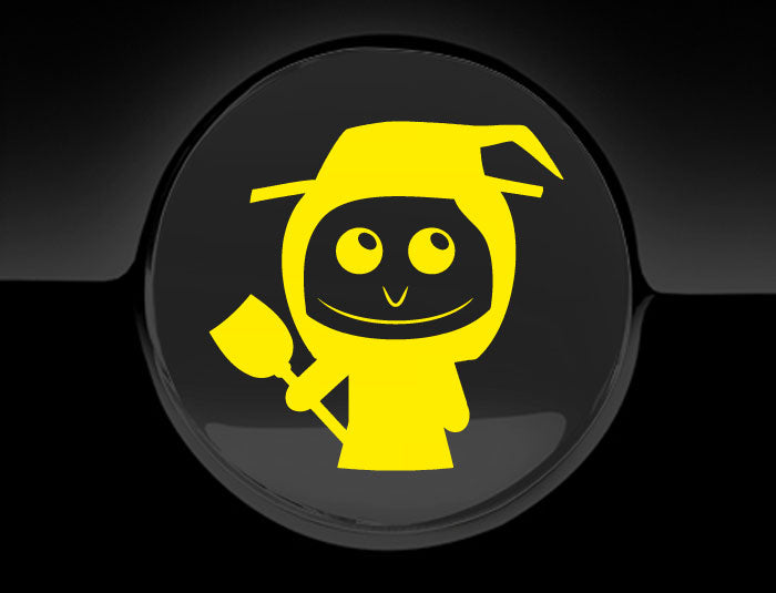 Adorable Witch Fuel Cap Car Sticker