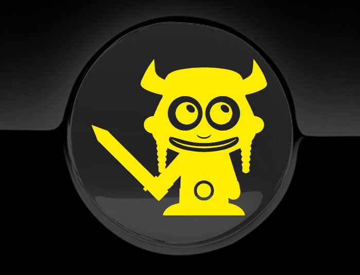 Adorable Viking Fuel Cap Car Sticker