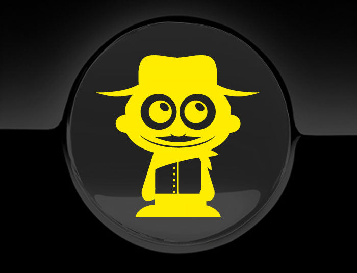 Adorable Cowboy Fuel Cap Car Sticker