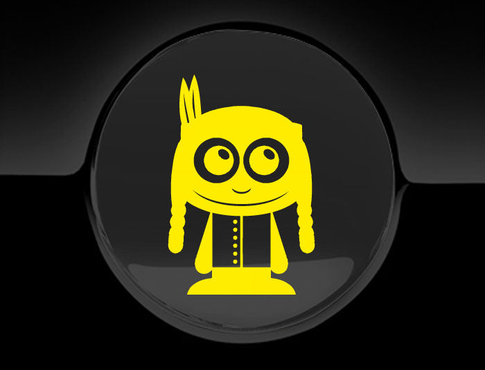 Adorable Indian Fuel Cap Car Sticker