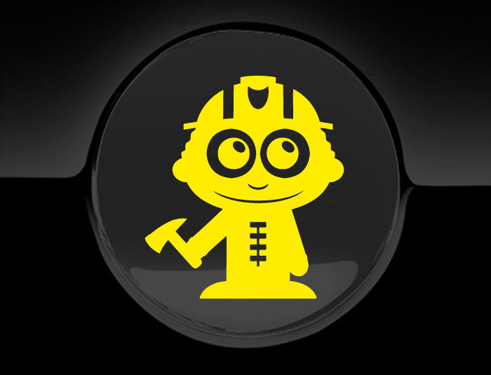 Adorable Firefighter Fuel Cap Car Sticker