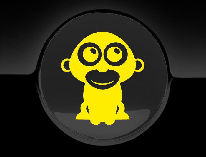 Adorable Gorilla Fuel Cap Car Sticker